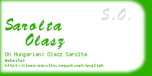 sarolta olasz business card